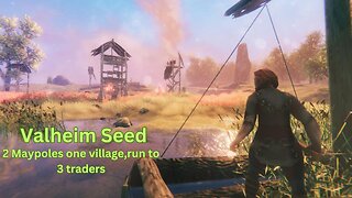 Valheim - 2 Maypoles one village, run to 3 traders - yirtvzSIDU