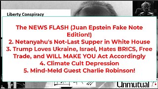 Liberty Conspiracy Live 7-8-25 Netanyahu DC, Epstein, Mind-Meld w Charlie Robinson