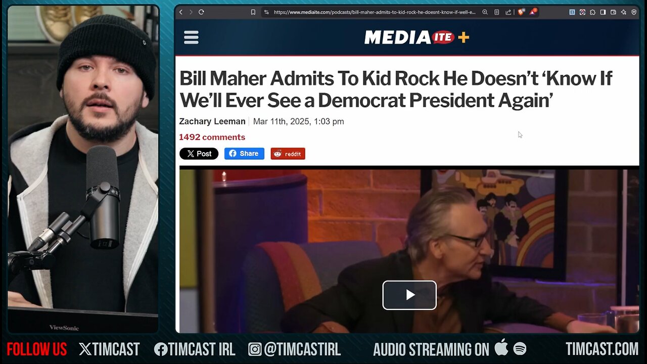 Bill Maher Says Democrats May NEVER Win The Presidency AGAIN, MAGA Has Won And Democrat LOST IT