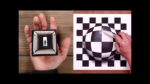 How to Draw - Easy 3D Perspective Illusion Art