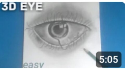 How to draw 3D eye.