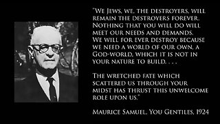 GOD's chosen people are the Israelites and not the communist zionist marx lenin stalin trotsky jews