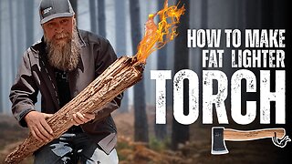 DIY Fat Lighter Torch | The Bushcraft Trick You NEED to Know