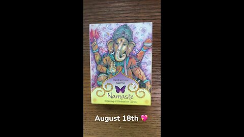 8/18/25 card: shanti (peace)