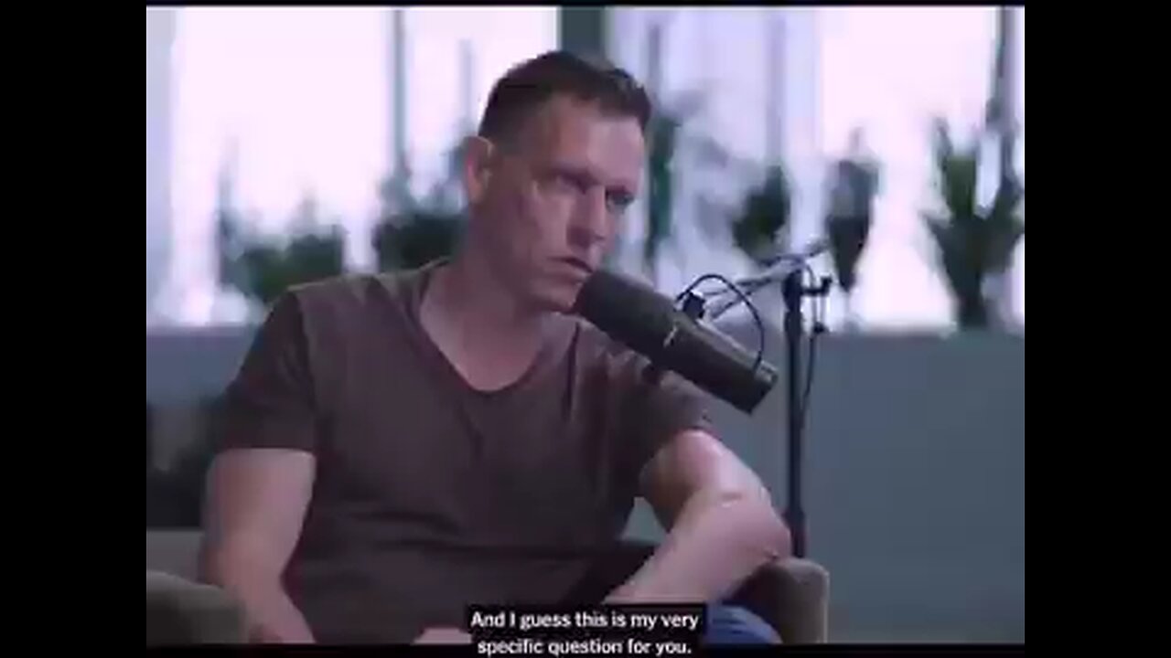 🔥The Tools of the Beast.. flipped from within... Peter Thiel was asked the question that broke