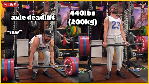 440lbs (200kg) Raw Axle Deadlift