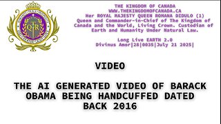 THE AI GENERATED VIDEO OF BARACK OBAMA BEING HANDCUFFED DATED BACK 2016