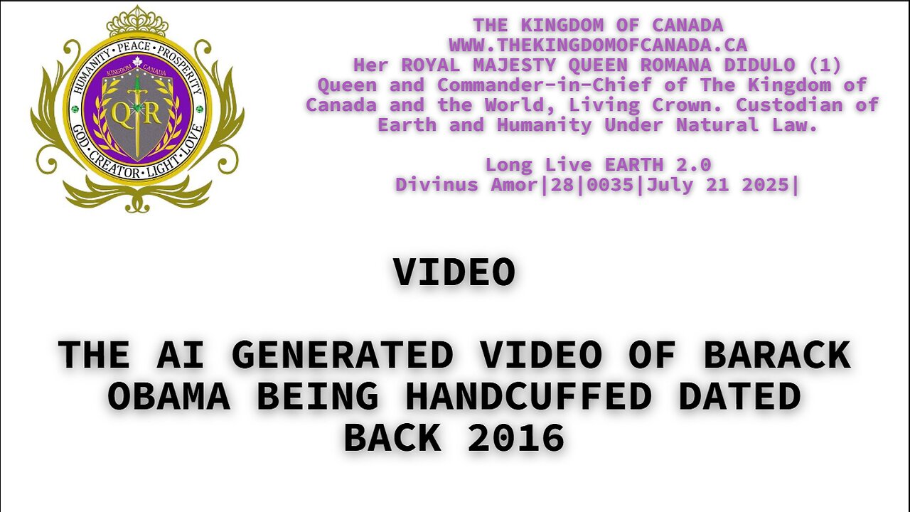 THE AI GENERATED VIDEO OF BARACK OBAMA BEING HANDCUFFED DATED BACK 2016