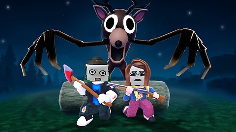 Survive in the forest with a mad moose) #roblox #comedy #funny #horror #gaming #survival #crazy