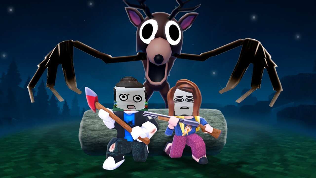 Survive in the forest with a mad moose) #roblox #comedy #funny #horror #gaming #survival #crazy