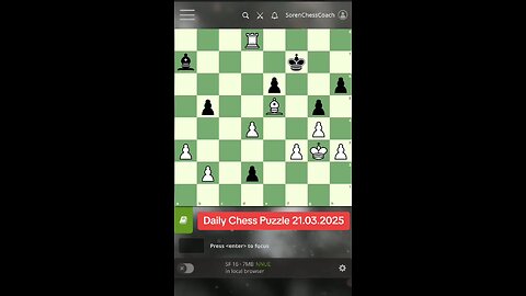 Daily Chess Puzzle 21.03.2025