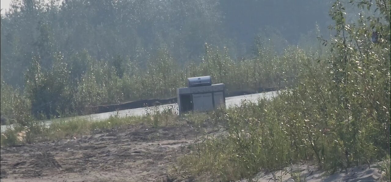 Blowing up a grill with tannerite