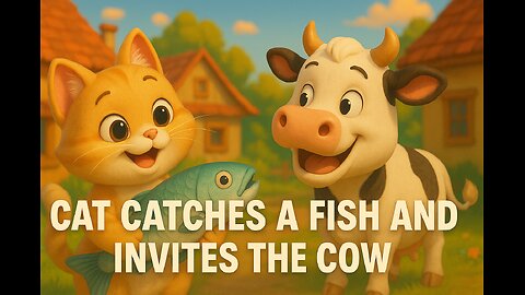 "The Doll Cat's Fish Feast: A Sweet Invitation to the Cow"