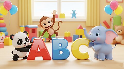 ABC Song for Kids | Cute Animals Alphabet Song | Learn A to Z with Nursery Rhymes