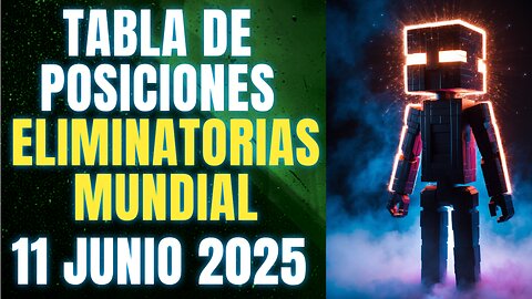 TABLA DE POSICIONES ELIMINATORIAS MUNDIAL 11 JUNIO 2025 Y GOLEADORES CRYPENATO