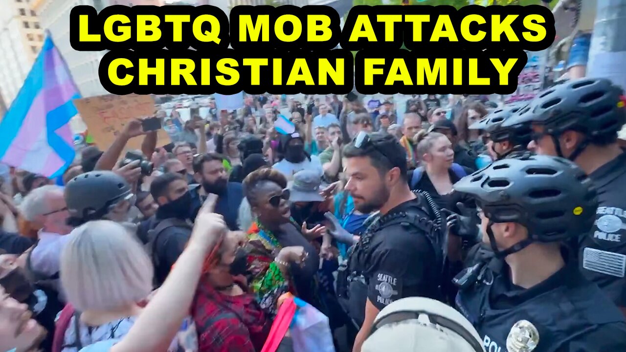 SHOCKING: Christian Family Attacked by Woke LGBTQ Mob in Seattle
