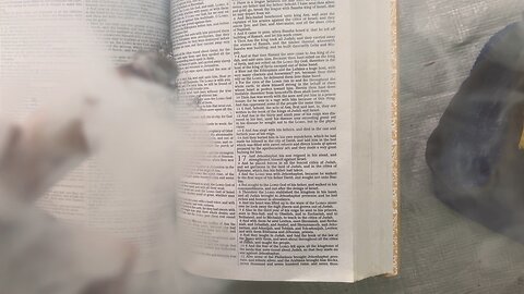 Reading the Bible cigar asmr