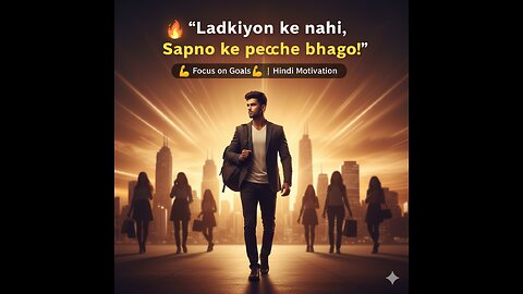 Chase Your Dream Not Women 💪 | Real Men Focus on Goals, Not Distractions | Hindi Motivation”