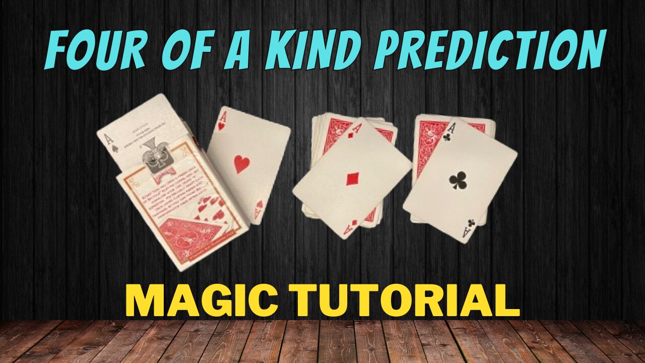 Four Of A Kind Prediction - Magic Card Trick Tutorial