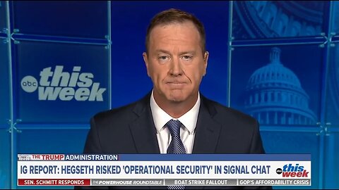 Sen Eric Schmitt: SignalGate Was A Nothing Burger