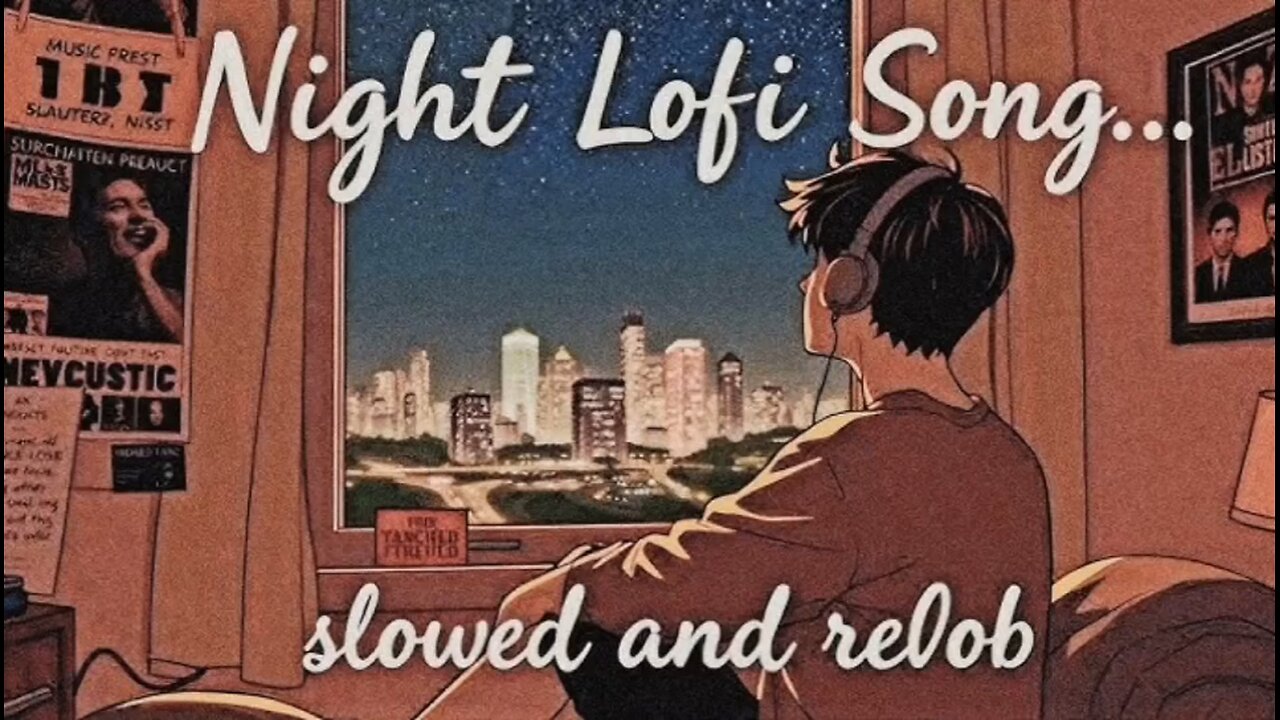 Night Lofi Vibes 🌙 | Slow & Reverb | Relaxing Chill Beats for Study & Sleep"