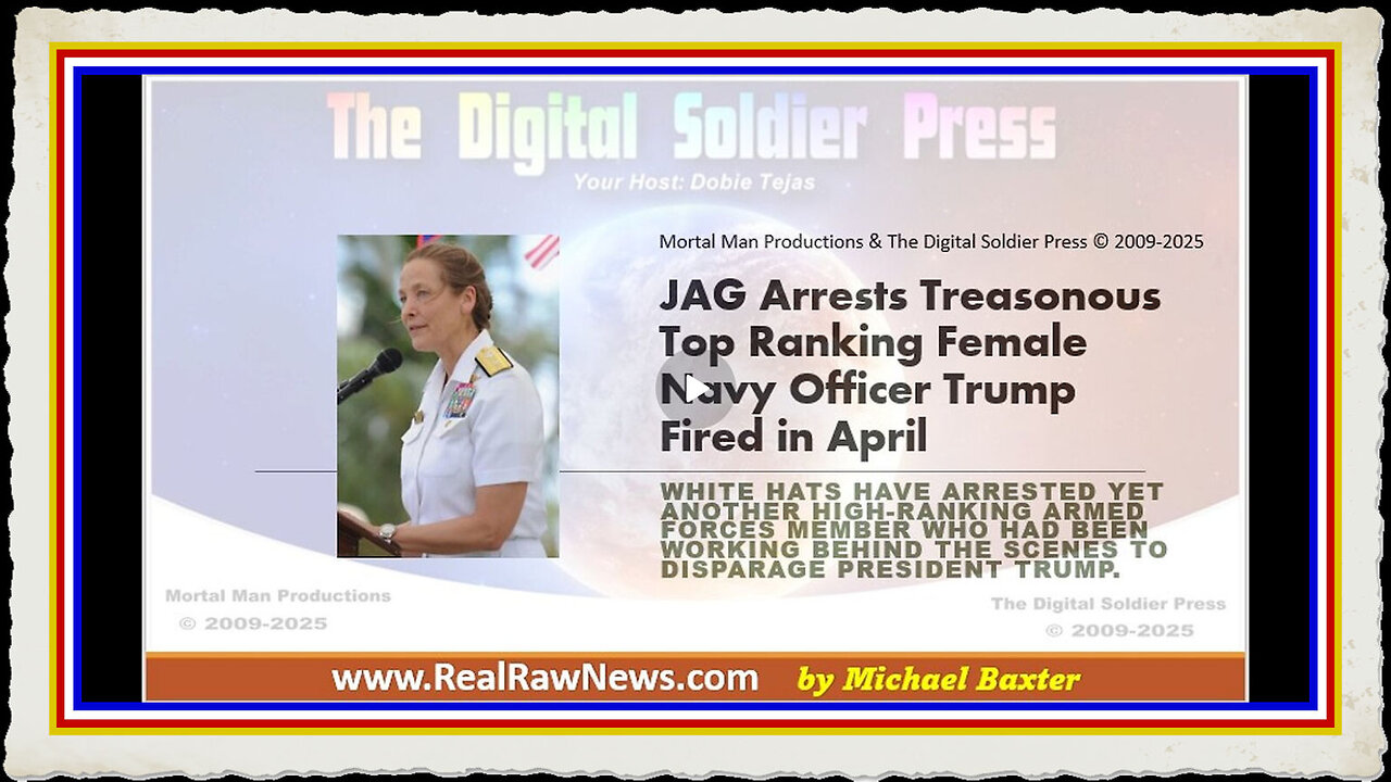 JAG Arrests Treasonous Top-Ranking Female Navy Officer whom Trump Fired in April.