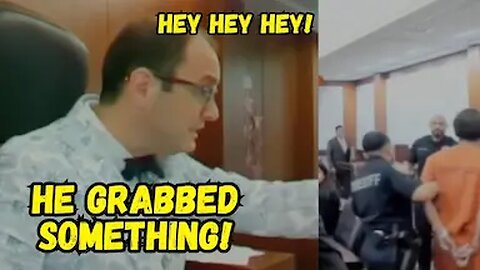 Judge Fleischer Catches Defendant Grabbing Something in the Courtroom!
