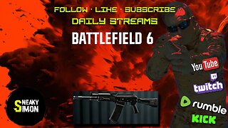 SNEAKY SIMON - BATTLEFIELD 6 SHOTTY TIME 🔴LIVE