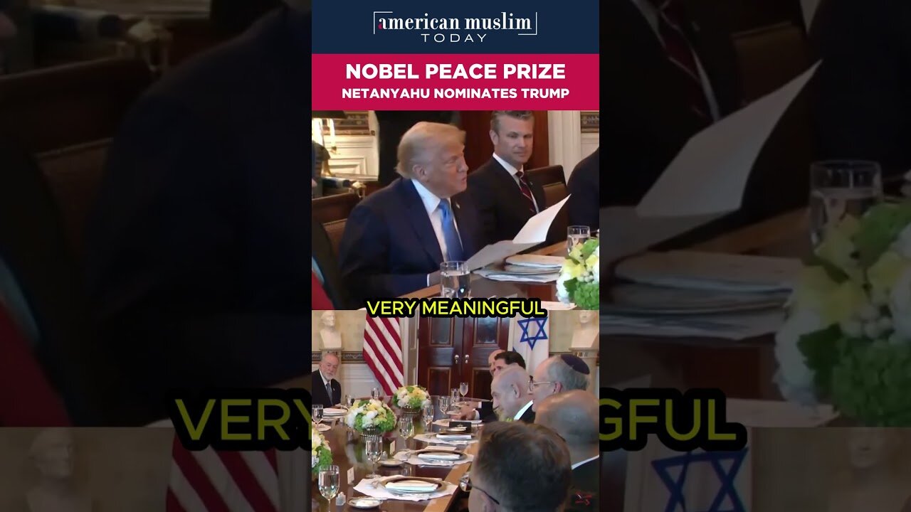 Nobel Peace Prize - Netanyahu nominates Trump.