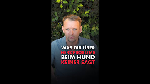 😱🐶 Was dir über die Herzprobleme beim Hund keiner sagt!