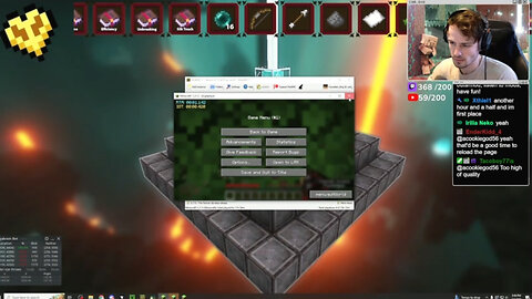 World Record Netherite Beacon Attempt - Back to Game (Stream July 18