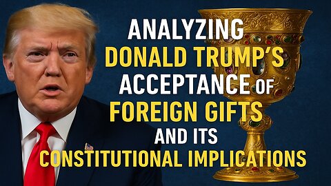 Analyzing Donald Trump's Acceptance of Foreign Gifts and Its Constitutional Implications