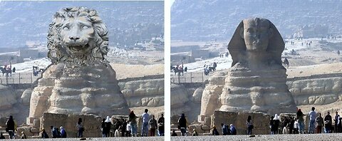 The Great Sphinx and the face of Thoth