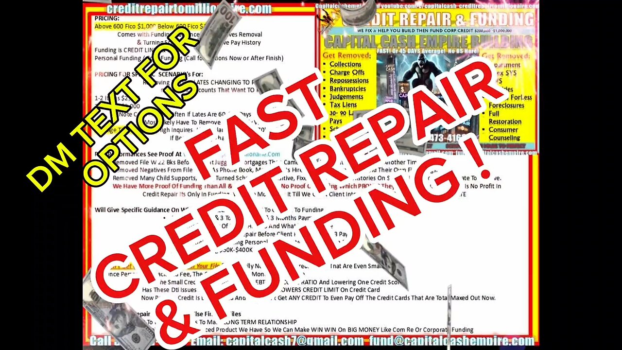 FastFAST CREDIT REPAIR & FUNDING! LINES & LOANS! - CREDIT REPAIR BIZ TRAINING