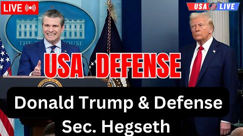 🔴 LIVE President Donald Trump & Defense Sec. Hegseth Deliver Remarks from the Oval Office