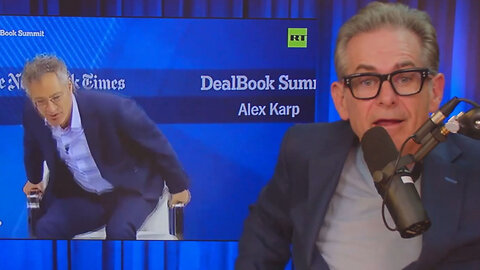 Why can't Palantir's AlexKarp sit still in his seat?▮The Jimmy Dore Show