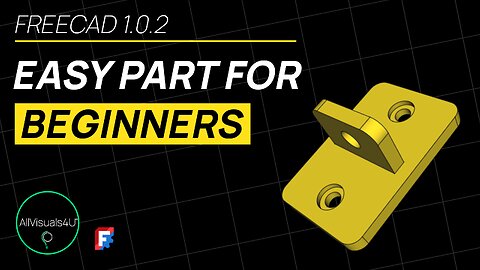 ⏱ TIMELAPSE 👨‍🎓 FreeCAD 1 - FreeCAD Part Design - FreeCAD Hole Tutorial - What Is A Counterbore Hole