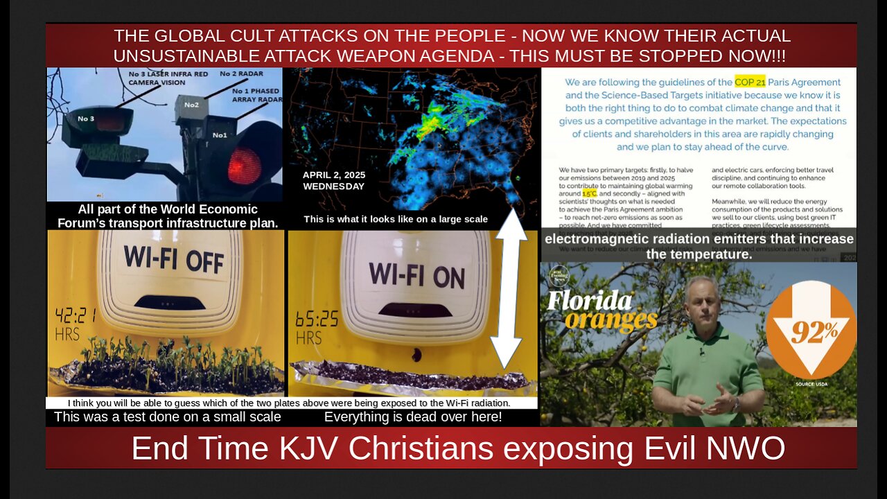 THE GLOBAL CULT ATTACKS ON THE PEOPLE - NOW WE KNOW THEIR ACTUAL UNSUSTAINABLE ATTACK WEAPON AGENDA