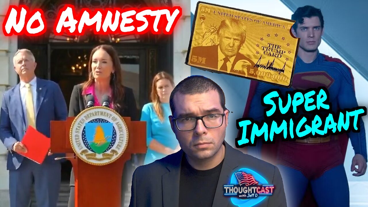 Trump admin confirms NO AMNESTY while new Superman fights ICE in woke reboot. TC 7/8/25