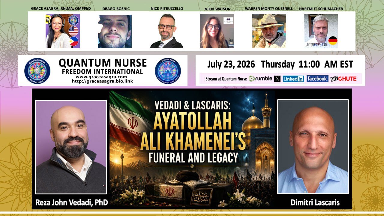 Reza John Vedadi & Dimitri Lascaris -AYATOLLAH ALI KHAMENEI’s Funeral and Legacy