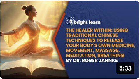 BrightLearn - The Healer Within: Using Traditional Chinese Techniques To Release Your Body's Own Medicine, Movement, Massage, Meditation, Breathing by Dr. Roger Jahnke
