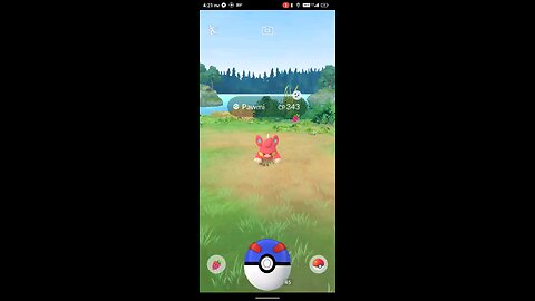 catching a shiny pokemon on community day