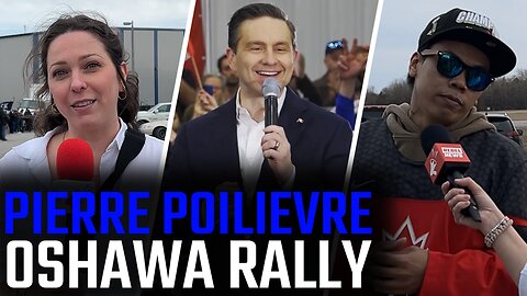 Poilievre rally draws MASSIVE crowd in Oshawa, Ont.