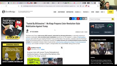 NO KINGS PROTESTS EXPOSED! - Thousands Of Protests Sweep World! - Fake Civil War Psyop!