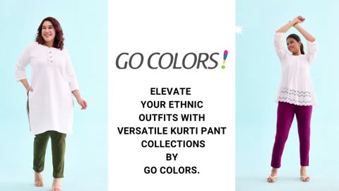 Stylish & Comfortable Kurti Pants for Women - Go Colors