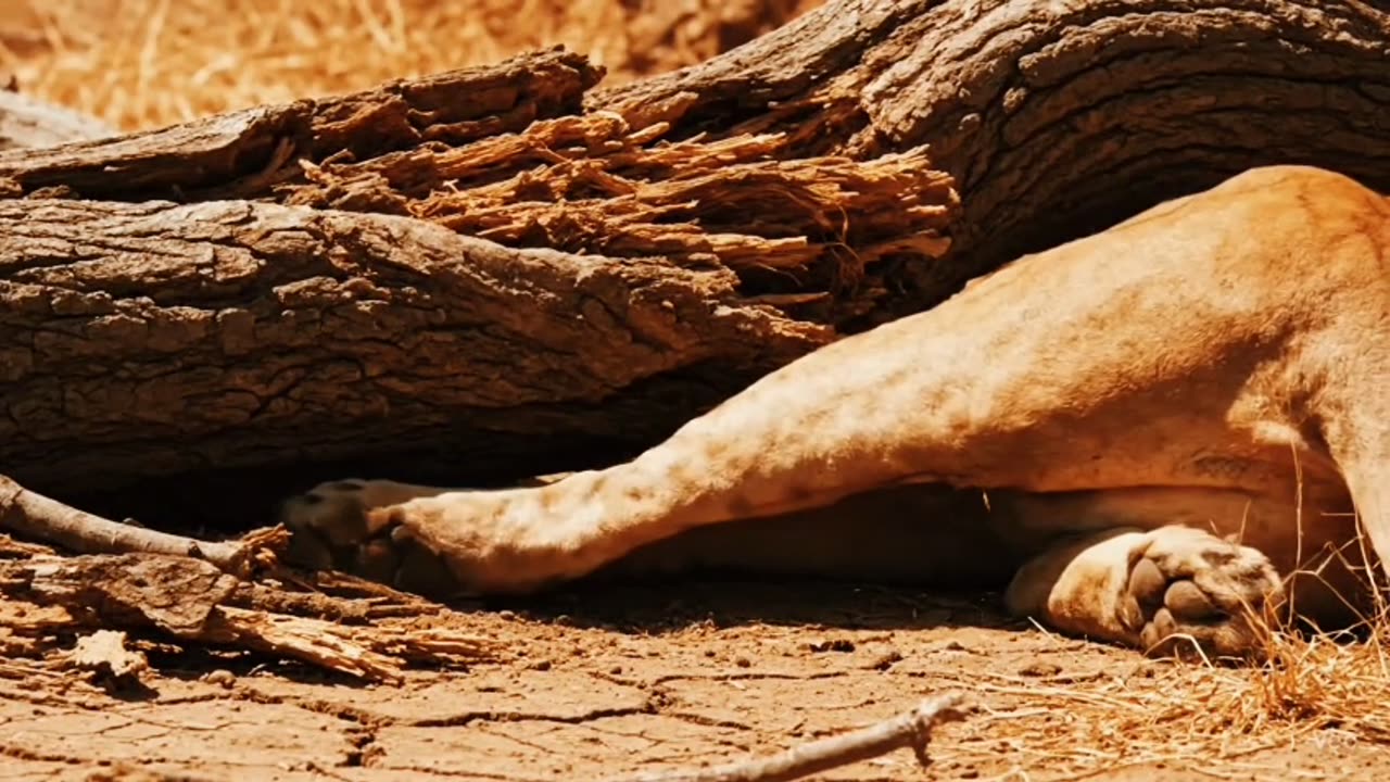 Two Lion cubs begged an elephant for Help