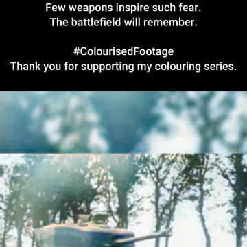 British Churchill Crocodile in Action #ColourisedHistory