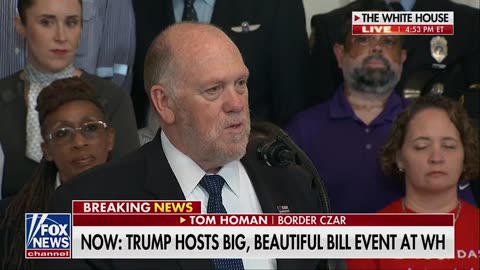 Tom Homan Touts ICE, CBP for Great Work But Says They Need More Money to Fight Illegals