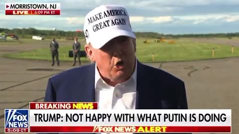 TRUMP: “I’m not happy with what Putin is doing"