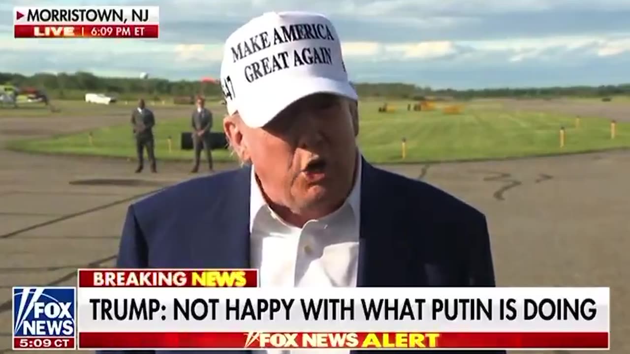 TRUMP: “I’m not happy with what Putin is doing"